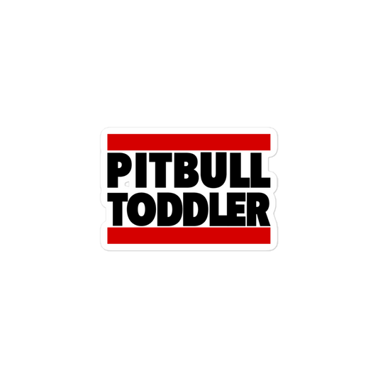 Pitbull Toddler Stickers