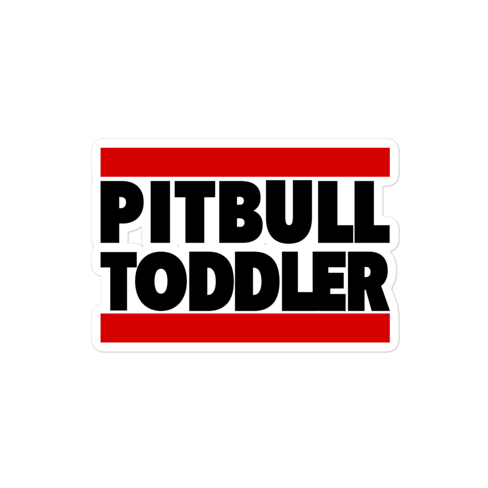 Pitbull Toddler Stickers