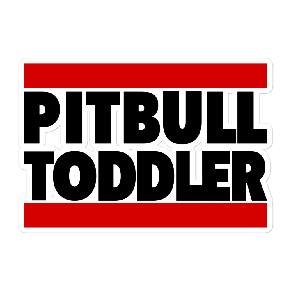 Pitbull Toddler Stickers